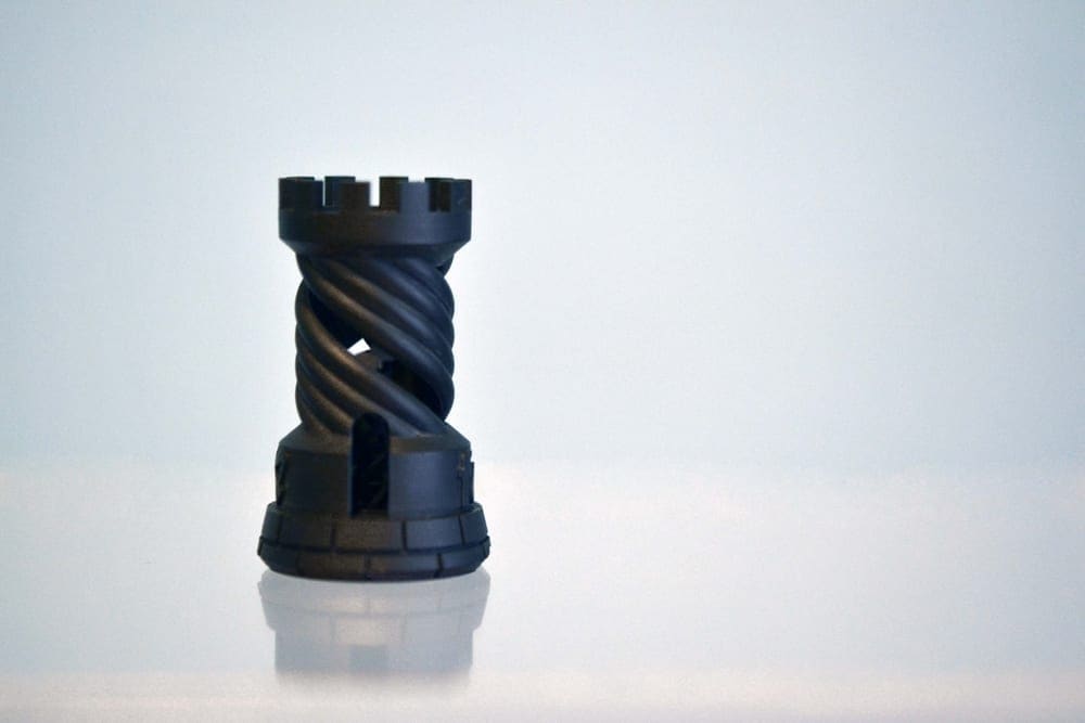 Fotopolimero de un objeto impreso en una impresora 3D