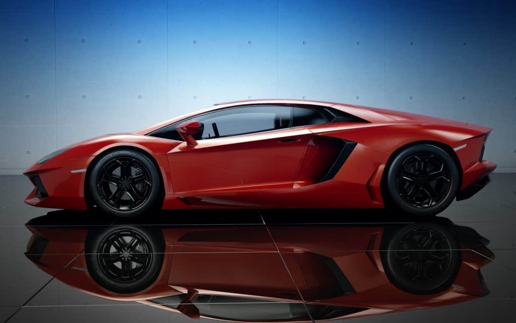 Lamborghini Aventador coche deportivo detalles impresos 3d